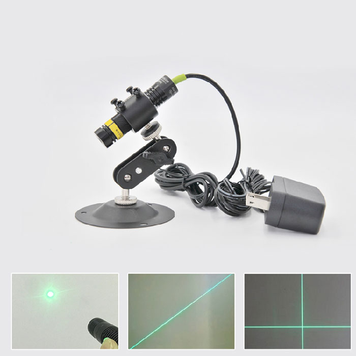 515nm 10mW 30mW 레이저 모듈 Dot Line Crosshair 녹색 Laser Focus Adjustable